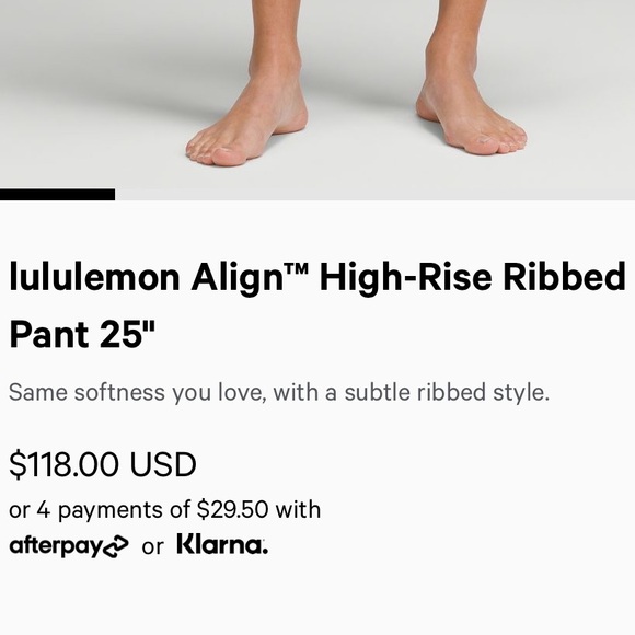 Lululemon Ribbed Leggings - Picture 7 of 7